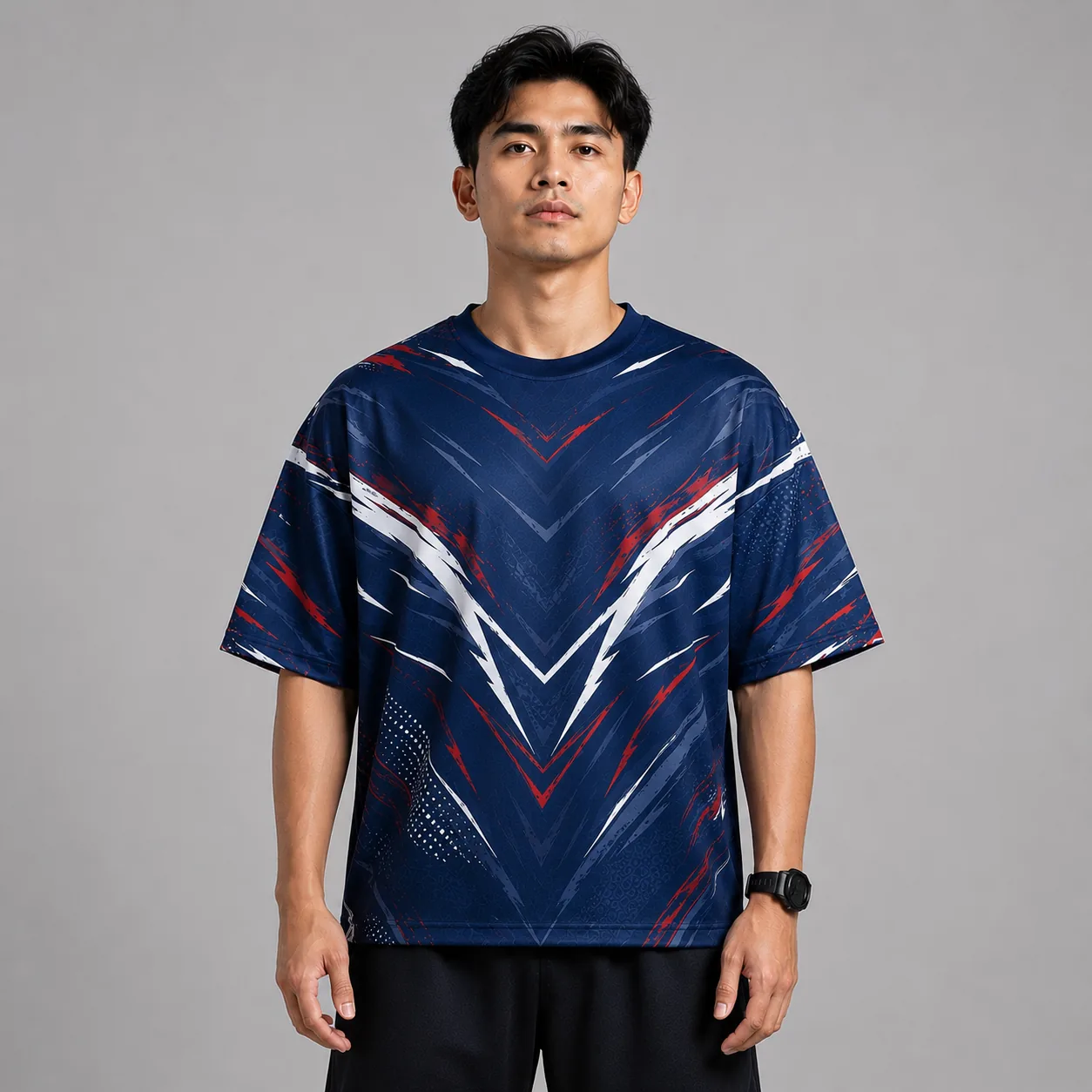 Baju sublimation jersey t-shirt boxy