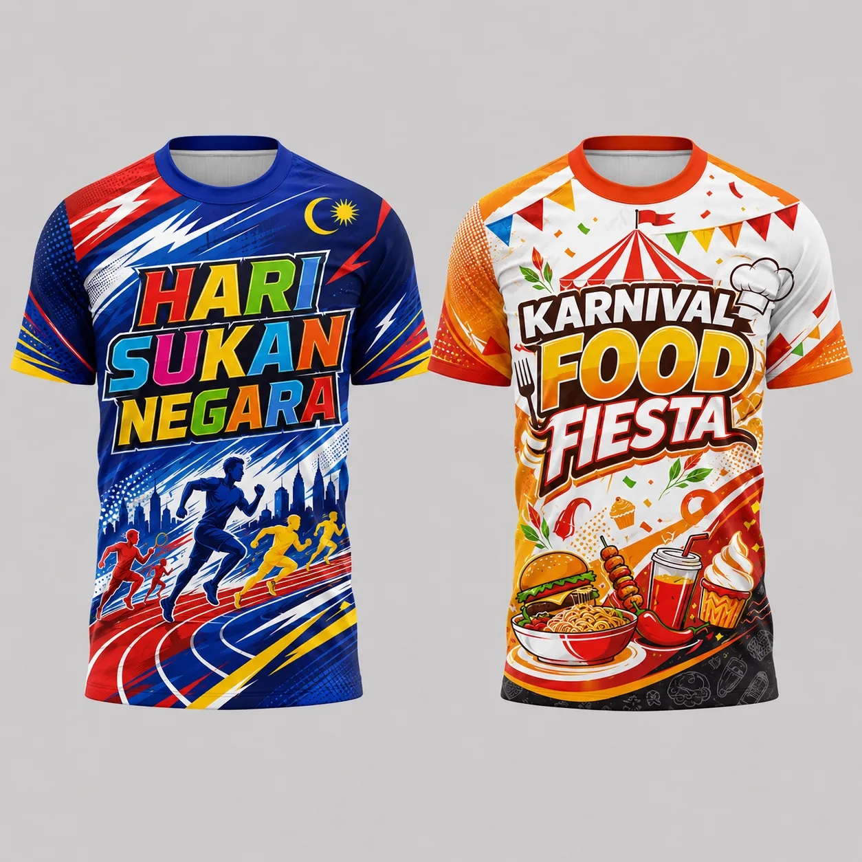 Design baju sublimation jersey event dan aktiviti