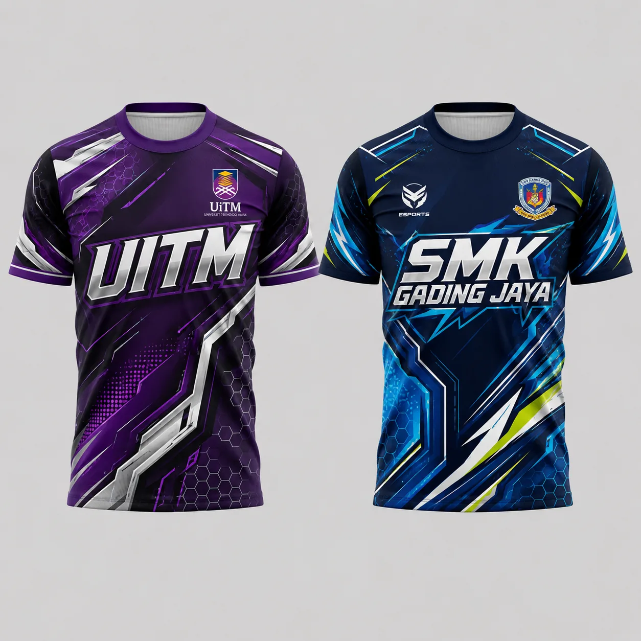 Design baju sublimation jersey institusi pendidikan